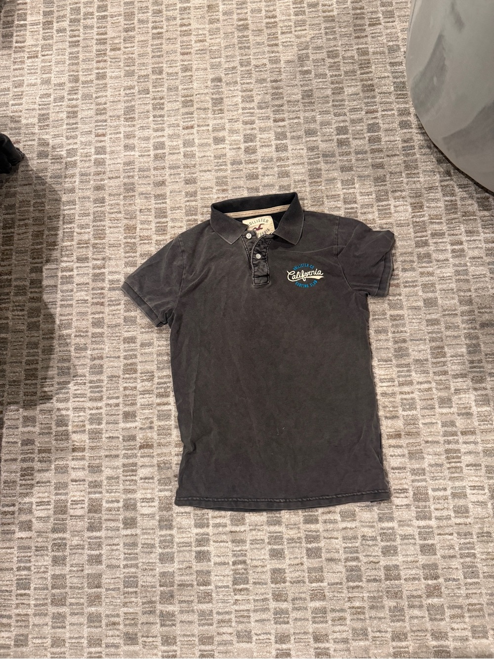 Hollister Black Polo with California Chest Logo